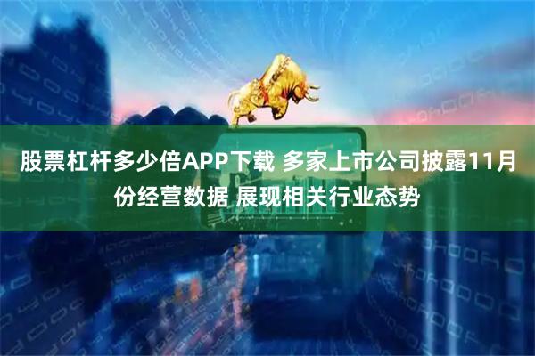 股票杠杆多少倍APP下载 多家上市公司披露11月份经营数据 展现相关行业态势